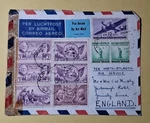 Rare Usa: Air Mail Cover From New York To England. 2 X 1C. 6 3C & 10C.. Fixed Price $20.17.