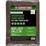 Harvest King Medium Duty Poly Tarp, Br/grn, X 12'. Fixed Price $34.00.