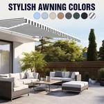 Aleko Manual Retractable 12 Ft X 10 Home Patio Awning Sunshade. Fixed Price $261.75.
