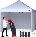 Easy Pop Up Canopy Tent With Sidewalls 10X10 Commercial -series, White. Fixed Price $336.99.
