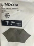 Ikea Lindoja Umbrella Replacement 118 1/8" Canopy Beige Green 204.793.21. Fixed Price $44.99.