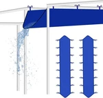2 Pack Heavy Duty Rain Gutter Pop Canopy, Upgraded Oxford. Fixed Price $33.95.