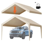 Vevor Carport Replacement Canopy, 12 X 20 Ft Potable Garage Tent Top Tarp, Uv-re. Fixed Price $78.12.