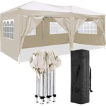 Beige 10X20 Ez Pop-up Canopy 6 Sidewalls UPF50+ Carry Bag Party Beach Wedding. Fixed Price $237.78.