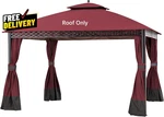Replacement Canopy Cover For 10X12 Oakmont Pinehurst Gazebo Burgundy. Fixed Price $87.81.