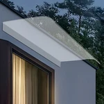 Clear Window Awning, Door Sun Shade Canopy Hollow Sheet Uv Rain Snow Protection. Fixed Price $49.02.