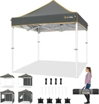 Hoteel 6.6X6.6 Pop Canopy Heavy Duty Beach Camping Tent UPF50+ With Sidewalls. Fixed Price $104.99.