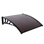 Household Application Door & Window Rain Cover Eaves Canopy Brown Black Bracket. Fixed Price $64.82.