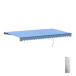 Aleko Motorized Retractable Patio 16 X 10 Ft Awning Sky Blue Home Canopy. Fixed Price $434.25.