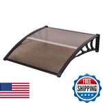 Tangkula 40"X40" Polycarbonate Window Awning Door Canopy Rain Snow Sunlight Prot. Fixed Price $91.64.