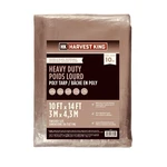 Harvest King Medium Duty Poly Tarp, Br/grn, 10 X 14. Fixed Price $35.00.
