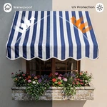4"WINDOW Awning Sun Shade Canopy Outdoor Patio Waterproof Rainproof Front. Fixed Price $49.99.