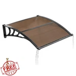 Vevor Door Awning, 38X40 Inch, Polycarbonate, Rain Snow Sun. Fixed Price $67.99.