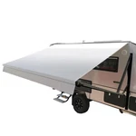 Aleko Retractable Rv Awning 16X8 Ft Patio Camping Waterproof Vinyl Canopy Grey. Fixed Price $479.40.