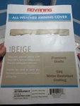 Advaning 10' Beige Awning Cover. Fixed Price $25.00.