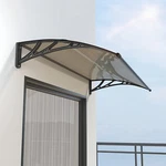 32"X48" Awning Window Canopy Door Brown Polycarbonate Uv Rain Snow Protect. Fixed Price $59.99.