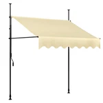 Patio Awning Manual Retractable Sun Shade Outdoor Canopy Deck Shelter. Fixed Price $65.99.