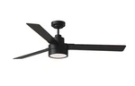 Generation Lighting Fans Jovie 58" Led Ceiling Fan, Black/walnut - 3JVR58MBKD. Fixed Price $250.00.