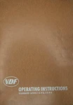 Vdf Heidenreich & Harbeck E3 V3 E5 V5 Metal Lathes Owners Instructions Manual. Fixed Price $50.00.