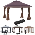 Outsunny 12' X Outdoor Pop-up Tent Canopy W/ Mesh Sidewalls And Bag. Fixed Price $149.99.