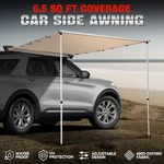 6.5'L X 9.8'W Rooftop Car Side Pull Sun Shade Awning Outdoor Camping Travel. Fixed Price $107.02.