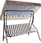 Led Lighted Porch Swing Canopy Replacement Waterproof 76.8 X 48.4 Inch, Brown. Fixed Price $33.11.
