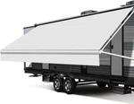 Rv Awning Fabric Replacement, Upgraded 18.5OZ Vinyl Camper White. Fixed Price $132.23.