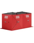 Garvee Pop-up Ice Fishing Tent For 6-8 Persons, Hub-style Person, Red. Fixed Price $190.97.