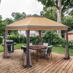 Ainfox 11FT Outdoor Pop Up Gazebo Canopy Portable 4-SIDED Tent With. Fixed Price $265.00.