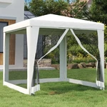Vidaxl Party Tent With 4 Mesh Sidewalls 8.2'X8.2' White. Fixed Price $75.84.