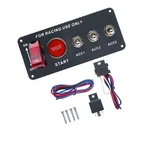 5IN1 Ignition Switch Panel Engine Start Push Button Toggle 12V Led Carbon Fiber.. Fixed Price $19.20.