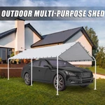 10' X 20' Carport Party Tent Garage Metal Kits Outdoor Garden. Fixed Price $210.37.