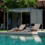 Aoodor 10X10 Ft Outdoor Pergola With Retractable Canopy Shade Shelter For Back. Fixed Price $299.99.