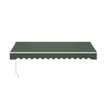 Aleko Manual Retractable Home Patio 10 X 8 Feet Awning Green Canopy Sunshade. Fixed Price $259.91.