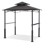 Grill Gazebo 8X5 Outdoor Bbq Shelter Led Light Dark Gray Abccanopy Patio. Fixed Price $259.99.