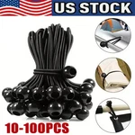 4" Inch Black Ball Bungee Bungie Cord Canopy Tarp Tie Downs Straps For Camping. Fixed Price $5.68.