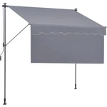 Vevor Manual Retractable Awning, 78" Outdoor 78X47 In, Dark Gray. Fixed Price $101.94.