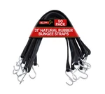 31" Natural Rubber Tarp Bungee Straps Crimped Hooks -50 Pack. Fixed Price $87.99.
