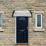 Household Application Door & Window Rain Cover Eaves Canopy White Black Bracket. Fixed Price $35.28.