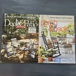 Set Of Two Better Homes & Garden Deck Patio Magazines Decor Planning. Fixed Price $10.39.