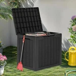 Yitahome Outdoor Rattan Deck Box 30 Gallon Black Lockable Weather Resistant. Fixed Price $27.30.