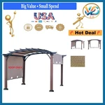 Sling Mesh Fabric Canopy Replacement Tan For Lowe's Allen+roth 10X10 Pergola. Fixed Price $396.49.