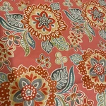 Waverly Sun Shade Outdoor Fabric Floral Coral Patio Furniture Pillow. Fixed Price $15.00.