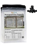 Begrit Clear Tarps Heavy Duty Waterproof Tarpaulin With Grommets 6 20FT. Fixed Price $26.99.