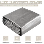 Yescom 30X40FT 10-MIL Plastic Tarp Waterproof Heavy Duty Cover Shade Canopy Farm. Fixed Price $169.90.