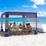 Beach Cabana, 8' Large Canopy With Side Wall, Upf 50+ Protection Easy. Fixed Price $212.43.