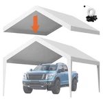 Vevor Carport Replacement Canopy, 12 X 20 Ft Potable Garage Tent Top Tarp, Uv-re. Fixed Price $85.10.