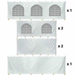 Standard Pvc Sidewall Kit For 30X40 7FT Tall Canopy Tent Windows Solid Walls. Fixed Price $1099.99.
