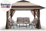 13X13 Pop Up Gazebo, Canopy Tent, Gazebos On Clearance - Outdoor For Back. Fixed Price $380.57.