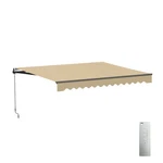 Aleko Motorized Black Frame Retractable Home Patio Canopy Awning 13'X10' Sand. Fixed Price $549.00.